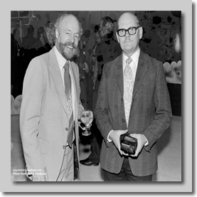 Buster with Dennis "Curly" Walter (Former Technical Director and head of BCal Aircraft Trading)